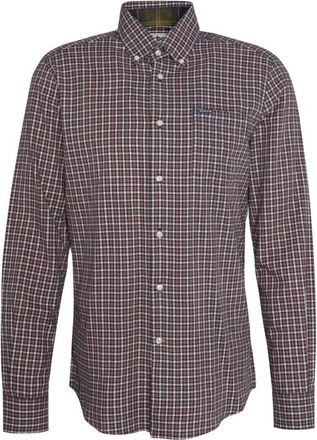 Barbour Twill Button Down Shirt - Heren - Casual Overhemden - Bruin - M - Katoen - Overhemden