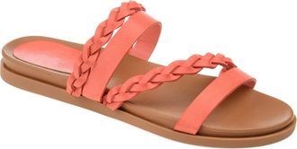 Journee Collection Colette Slide Sandal in Coral at Nordstrom Rack, Size 9.5