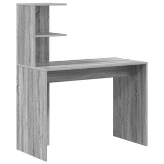Berkfield Home Grey Writing Desk Grey Sonoma Particle board Standard desk size