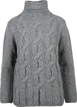 KANGRA High Neck Cable Knit Sweater by Kangra
