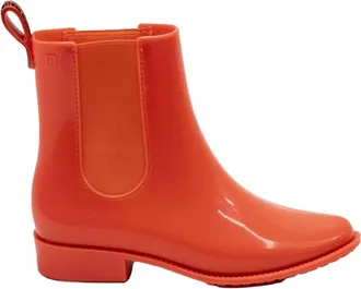 Melissa Womens Riding Low Boots In Neon Orange