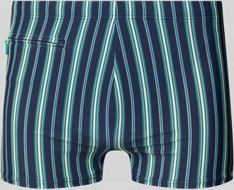 Schiesser Badehose mit Rei&szlig;verschlusstasche Modell Ocean Swim in Tuerkis, Gr&ouml;&szlig;e XXL