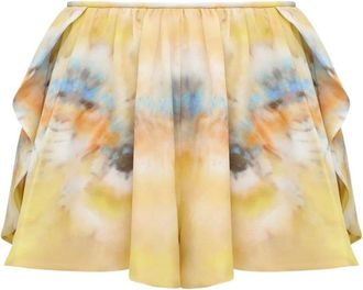 Zimmermann Short Skirts, female, Yellow, Size: L Alchemy Micro Short
