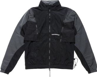 Nike Mens Jordan Colorblock Detachable Zipper Long Sleeves Stand Collar Jacket Autumn Black DH3289-010
