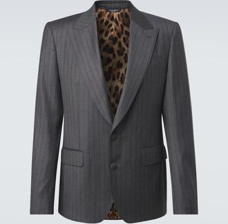 Dolce & Gabbana Pinstripe virgin wool blazer