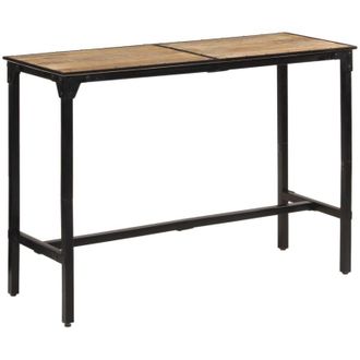 vidaXL Tavolo da Bar 150x55x107 cm in Legno Grezzo Massello di Mango vidaXL