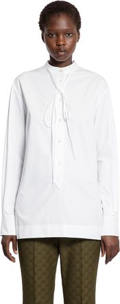 Gucci Half-Button Shirt in Heavy Cotton Poplin