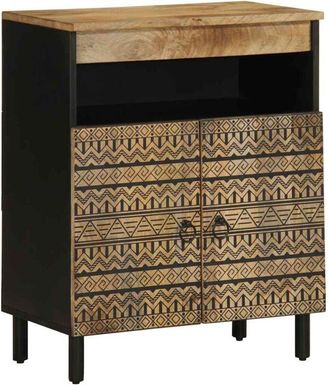 vidaXL Sideboard 60x33.5x75 cm Solid Rough Wood Mango vidaXL