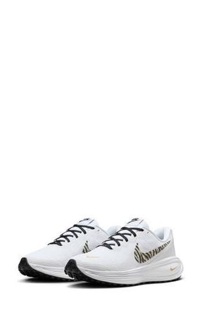 Nike Revolution 8 Running Shoe in White/Black-Metallic Gold at Nordstrom Rack, Size 11.5