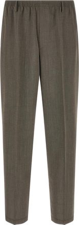 Cellar Door Brown Tapered Elasticated Trousers