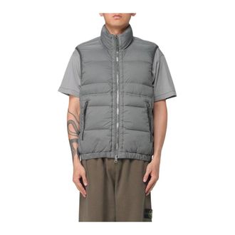 Stone Island Waistcoats, male, Gray, XL, Padded Gilet