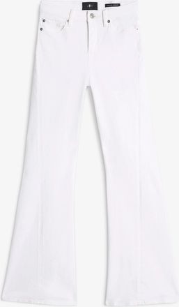 7 For All Mankind Dojo Tailorless White Shell With Twisted Seam