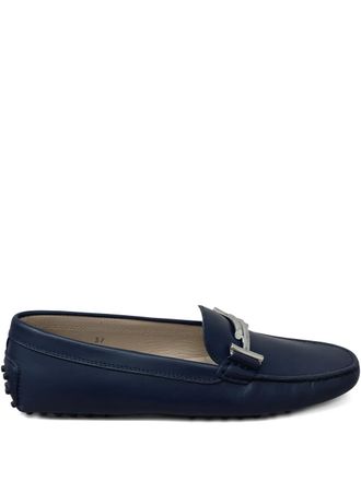 Tod's leather loafers - Blue