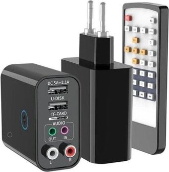 Trade Shop Trade Shop - Adattatore Bluetooh Usb 5.0 Trasmettitore Ricevitore Audio Wireless Aux Rca K16