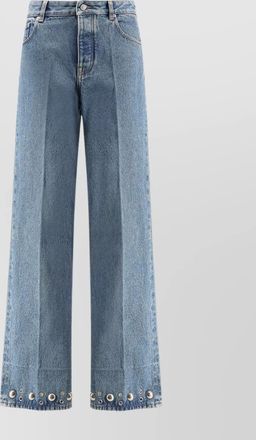 Valentino high waist wide-leg trousers with metallic studs