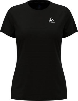Odlo Essential Flyer T-Shirt Crew Neck S/S Laufshirt f&uuml;r Damen | schwarz