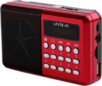 Trade Shop Trade Shop - Radio Reproductor Mp3 Mini Altavoz Port&aacute;til Con Pantalla Led De La Tarjeta Tf Del Controlador Flash