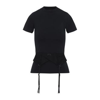 Balenciaga T-Shirts, female, Black, Size: S Black T-Shirt for Women Stylish Casual