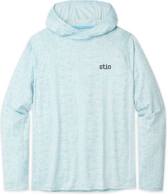Stio | Mens Hylas Hooded Pullover, Size Extra Small in Windchill Clouds