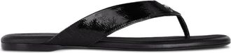 Courr&egrave;ges Vinyl Slides - Dames - Slippers - Zwart - 37 EU - Schoenen