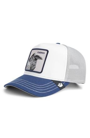 Goorin Brothers Tricolor Raven Patch Trucker Hat in Multi Color at Nordstrom
