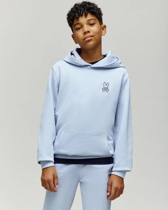 Psycho Bunny Kids Timothy 4K Bunny Hoddie 410 ZEN BLUE / M/10-12