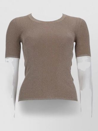 Max Mara metallic knitted top