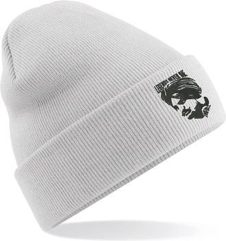 Generic Embroidered Legend Never Die Sidhu Moose Wala 1993-2022 Beanie Cap Singer Fans Unisex Gift Beanie Hat (H Grey)