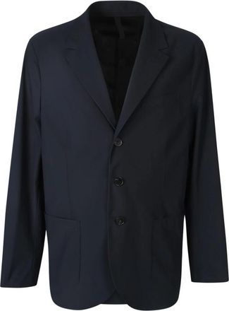 Harris Wharf London Single-breasted Blazer - Heren - Business blazers - Blauw - XL - Katoen - Kostuums