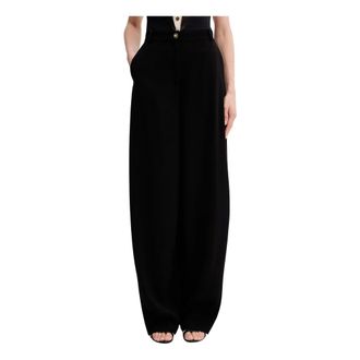Elisabetta Franchi Pantalones Anchos - Trousers - Mujer - Negro - M