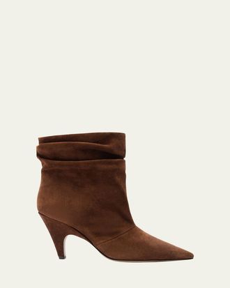 Alexandre Birman Tati Slouch Mini Scamosciato Booties