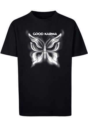 Mister Tee Mens Mtk291-good Karma Butterfly Tee T-Shirt, Black, 146-152