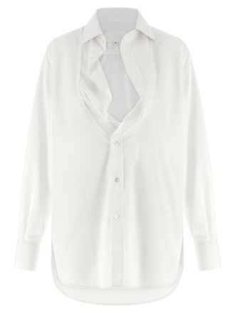 Maison Margiela White Cotton Womens Blouse