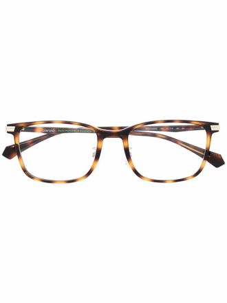 Polaroid wayfarer-frame glasses - unisex - Acetate - 47 - Brown