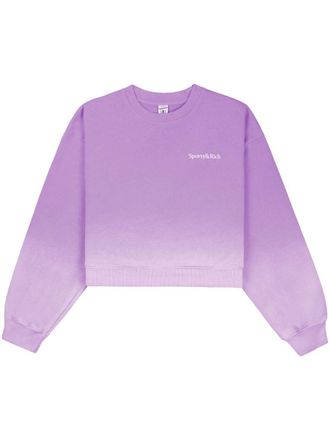Sporty & Rich Dip Dye sweater met geborduurd logo - Roze