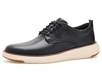 Cole Haan Grand Remix Oxfords Mens Lace-up Boots Black Smooth/Ivory : 11.5 W - Wide, Leather