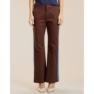 Cynthia Rowley Cotton Cropped Flared Pants