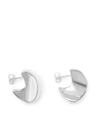 Bottega Veneta SILVER EARRINGS WITH A GEOMETRIC DESIGN - Bottega Veneta - Woman