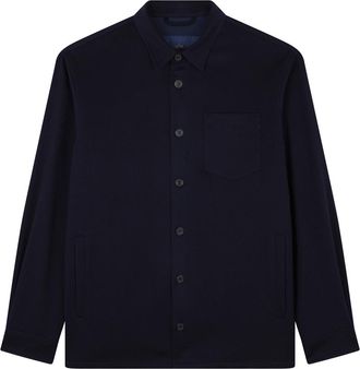 Paul & Shark cashmere Overshirt, Man, Blue, Size: L