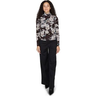 Lords of Harlech Phillis Wide Leg Tailored Pant in Black at Nordstrom, Size 6