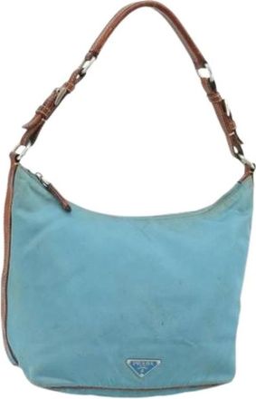 Prada Pre-owned Shoulder Bags, female, Blue, Size: ONE SIZE Pre-owned Vintage Shoulder Bag