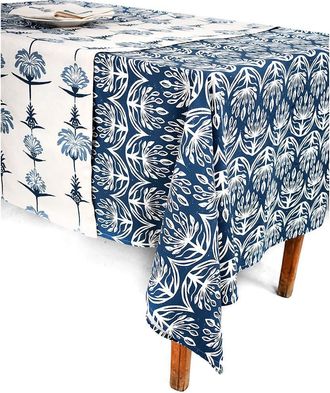French Home Botanical Tablecloth in Indigo at Nordstrom Rack