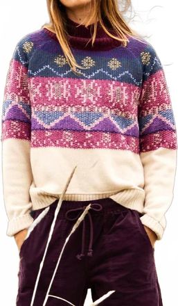 Carve Designs Neve Sweater In Birch Fairisle