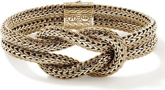 John Hardy Love Knot Bracelet, 13mm in Gold at Nordstrom, Size Large