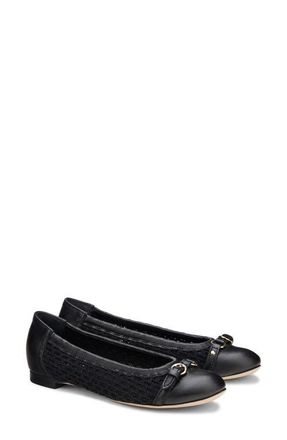 AGL Monia Ballet Flat in Nero at Nordstrom, Size 39.5
