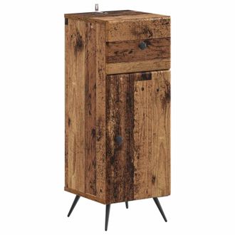 vidaXL Armario De Almacenamiento Para Ba&ntilde;o Breda Madera Envejecida Vidaxl