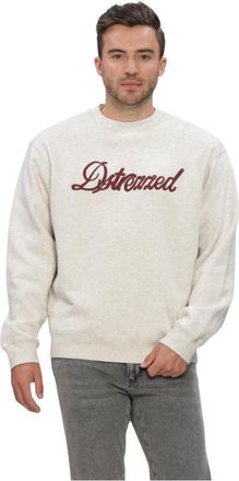 Dstrezzed Dstrezzed, Heren, Sweatshirts & Hoodies, Beige, Maat: M Leer