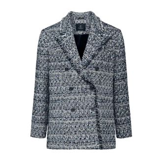 Bruuns Bazaar Dames, Jassen, Blauw, Maat: S Wol