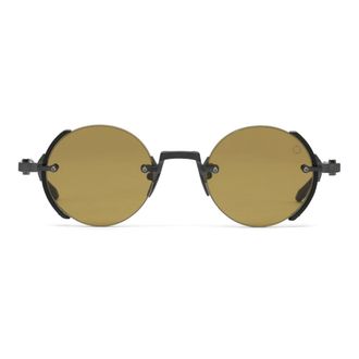Akoni Jupiter Semi-Rimless Zonnebril - Heren - Zonnebrillen - Zwart - ONE Size - Accessoires