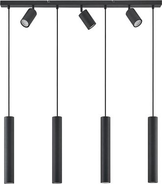 Lindby L&aacute;mpara Colgante sanad En Negro De Metal - Lindby